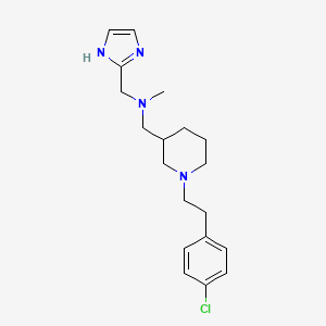 1-[1-[2-(4-chlorophenyl)ethyl]piperidin-3-yl]-N-(1H-imidazol-2-ylmethyl)-N-methylmethanamine