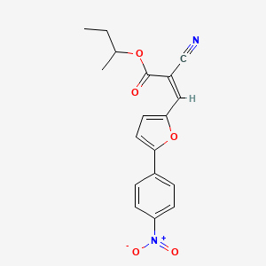 butan-2-yl (Z)-2-cyano-3-[5-(4-nitrophenyl)furan-2-yl]prop-2-enoate