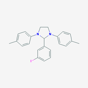 molecular formula C23H23IN2 B390108 2-(3-Iodophenyl)-1,3-bis(4-methylphenyl)imidazolidine 