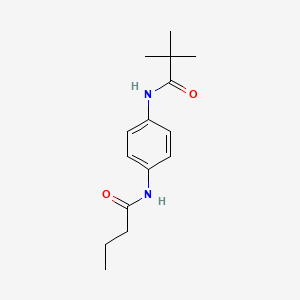 N-{4-[(2,2-dimethylpropanoyl)amino]phenyl}butanamide