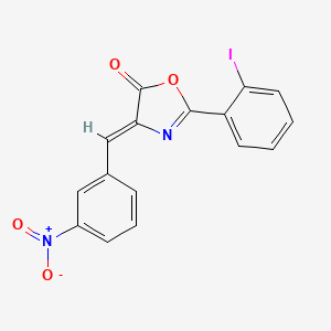 2-(2-iodophenyl)-4-(3-nitrobenzylidene)-1,3-oxazol-5(4H)-one