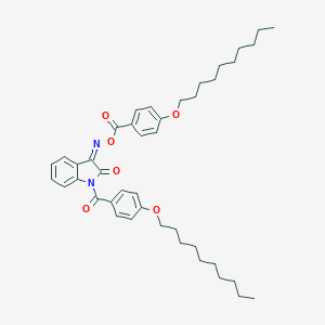 molecular formula C42H54N2O6 B390110 [(Z)-[1-(4-decoxybenzoyl)-2-oxoindol-3-ylidene]amino] 4-decoxybenzoate 