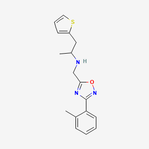 N-{[3-(2-methylphenyl)-1,2,4-oxadiazol-5-yl]methyl}-1-(2-thienyl)propan-2-amine