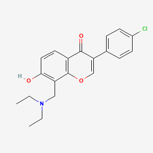 molecular formula C20H20ClNO3 B3901146 3-(4-chlorophenyl)-8-[(diethylamino)methyl]-7-hydroxy-4H-chromen-4-one 