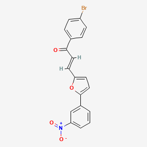 molecular formula C19H12BrNO4 B3901148 1-(4-bromophenyl)-3-[5-(3-nitrophenyl)-2-furyl]-2-propen-1-one 