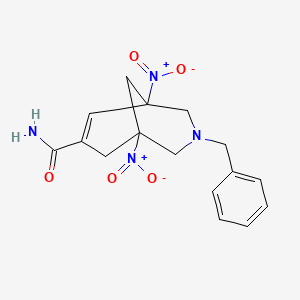 3-benzyl-1,5-dinitro-3-azabicyclo[3.3.1]non-6-ene-7-carboxamide