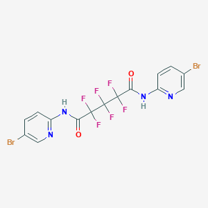 N~1~,N~5~-bis(5-bromo-2-pyridinyl)-2,2,3,3,4,4-hexafluoropentanediamide