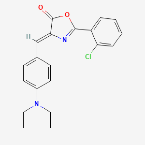 2-(2-chlorophenyl)-4-[4-(diethylamino)benzylidene]-1,3-oxazol-5(4H)-one