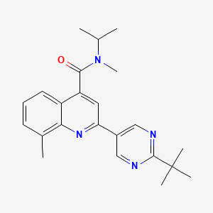 2-(2-tert-butylpyrimidin-5-yl)-N-isopropyl-N,8-dimethylquinoline-4-carboxamide