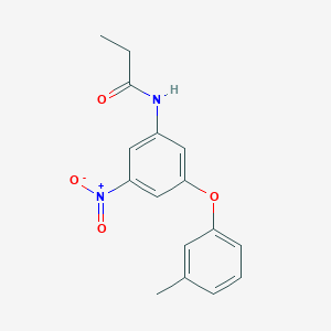 molecular formula C16H16N2O4 B390125 N-(3-Nitro-5-m-tolyloxy-phenyl)-propionamide 