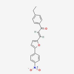 1-(4-ethylphenyl)-3-[5-(4-nitrophenyl)-2-furyl]-2-propen-1-one