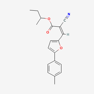 butan-2-yl (Z)-2-cyano-3-[5-(4-methylphenyl)furan-2-yl]prop-2-enoate