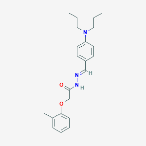 molecular formula C22H29N3O2 B390127 N'-[4-(dipropylamino)benzylidene]-2-(2-methylphenoxy)acetohydrazide 