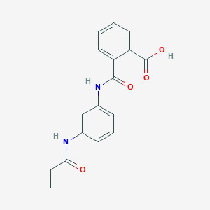 molecular formula C17H16N2O4 B3901281 2-({[3-(propionylamino)phenyl]amino}carbonyl)benzoic acid 