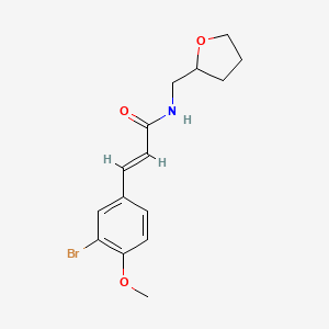 (E)-3-(3-bromo-4-methoxyphenyl)-N-((tetrahydrofuran-2-yl)methyl)acrylamide