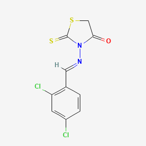 3-[(2,4-dichlorobenzylidene)amino]-2-thioxo-1,3-thiazolidin-4-one