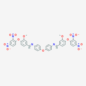 N-[4-(2,4-dinitrophenoxy)-3-methoxybenzylidene]-4-(4-{[4-(2,4-dinitrophenoxy)-3-methoxybenzylidene]amino}phenoxy)aniline