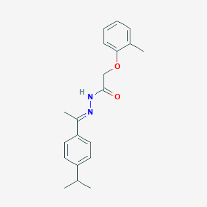 molecular formula C20H24N2O2 B390133 N'-[1-(4-isopropylphenyl)ethylidene]-2-(2-methylphenoxy)acetohydrazide 
