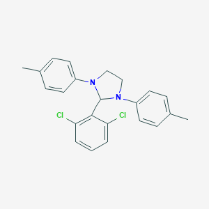 molecular formula C23H22Cl2N2 B390134 2-(2,6-Dichlorophenyl)-1,3-bis(4-methylphenyl)imidazolidine 