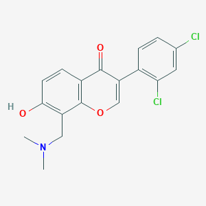 molecular formula C18H15Cl2NO3 B3901368 3-(2,4-dichlorophenyl)-8-[(dimethylamino)methyl]-7-hydroxy-4H-chromen-4-one 