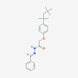 molecular formula C23H30N2O2 B390138 N'-benzylidene-2-[4-(1,1,3,3-tetramethylbutyl)phenoxy]acetohydrazide 