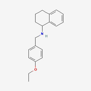 molecular formula C19H23NO B3901398 N-(4-ETHOXYBENZYL)-N-(1,2,3,4-TETRAHYDRO-1-NAPHTHALENYL)AMINE 