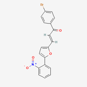 1-(4-bromophenyl)-3-[5-(2-nitrophenyl)-2-furyl]-2-propen-1-one