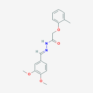 N'-(3,4-dimethoxybenzylidene)-2-(2-methylphenoxy)acetohydrazide