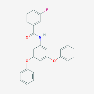 molecular formula C25H18FNO3 B390147 N-(3,5-diphenoxyphenyl)-3-fluorobenzamide 
