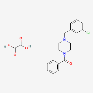 molecular formula C20H21ClN2O5 B3901502 1-benzoyl-4-(3-chlorobenzyl)piperazine oxalate 