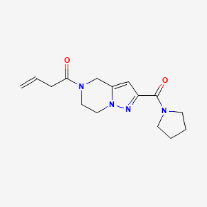 5-but-3-enoyl-2-(pyrrolidin-1-ylcarbonyl)-4,5,6,7-tetrahydropyrazolo[1,5-a]pyrazine