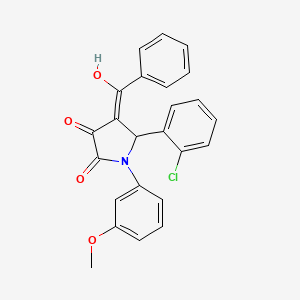 4-benzoyl-5-(2-chlorophenyl)-3-hydroxy-1-(3-methoxyphenyl)-1,5-dihydro-2H-pyrrol-2-one