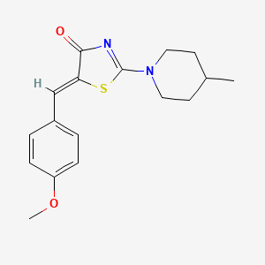 5-(4-methoxybenzylidene)-2-(4-methyl-1-piperidinyl)-1,3-thiazol-4(5H)-one