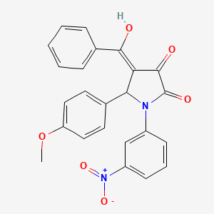 4-benzoyl-3-hydroxy-5-(4-methoxyphenyl)-1-(3-nitrophenyl)-1,5-dihydro-2H-pyrrol-2-one