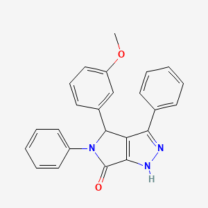 4-(3-methoxyphenyl)-3,5-diphenyl-4,5-dihydropyrrolo[3,4-c]pyrazol-6(1H)-one