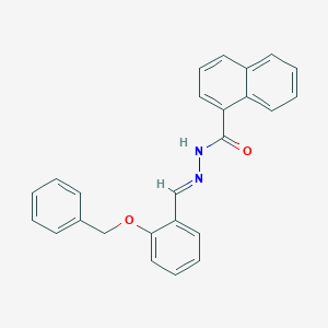 molecular formula C25H20N2O2 B390163 N'-[2-(benzyloxy)benzylidene]-1-naphthohydrazide 