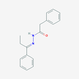 molecular formula C17H18N2O B390171 2-phenyl-N'-(1-phenylpropylidene)acetohydrazide 