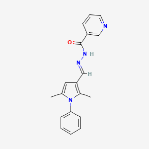 N'-[(2,5-dimethyl-1-phenyl-1H-pyrrol-3-yl)methylene]nicotinohydrazide