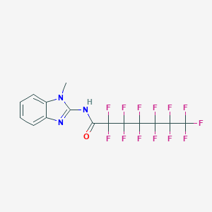 2,2,3,3,4,4,5,5,6,6,7,7,7-tridecafluoro-N-(1-methyl-1H-benzimidazol-2-yl)heptanamide