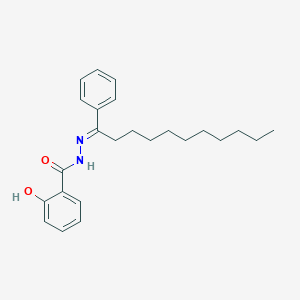 molecular formula C24H32N2O2 B390175 2-hydroxy-N'-(1-phenylundecylidene)benzohydrazide 