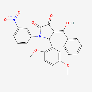 4-benzoyl-5-(2,5-dimethoxyphenyl)-3-hydroxy-1-(3-nitrophenyl)-1,5-dihydro-2H-pyrrol-2-one