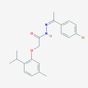 N'-[1-(4-bromophenyl)ethylidene]-2-(2-isopropyl-5-methylphenoxy)acetohydrazide