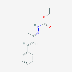 Ethyl 2-(1-methyl-3-phenyl-2-propenylidene)hydrazinecarboxylate