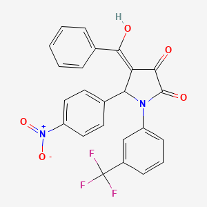 4-benzoyl-3-hydroxy-5-(4-nitrophenyl)-1-[3-(trifluoromethyl)phenyl]-1,5-dihydro-2H-pyrrol-2-one