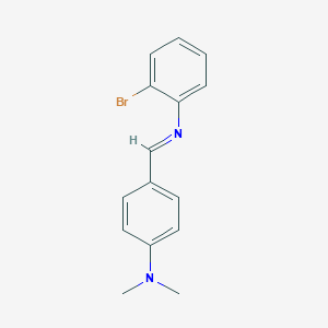 molecular formula C15H15BrN2 B390183 N-(2-bromophenyl)-N-[4-(dimethylamino)benzylidene]amine 