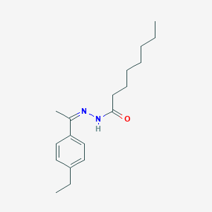 molecular formula C18H28N2O B390186 N'-[1-(4-ethylphenyl)ethylidene]octanohydrazide 
