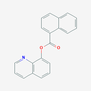 molecular formula C20H13NO2 B390191 Quinolin-8-yl naphthalene-1-carboxylate 