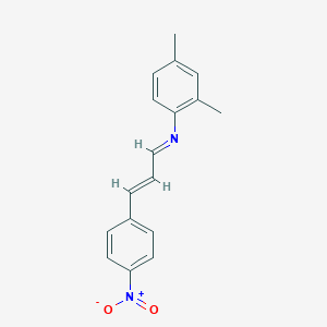 molecular formula C17H16N2O2 B390194 2,4-dimethyl-N-[3-(4-nitrophenyl)-2-propenylidene]aniline 