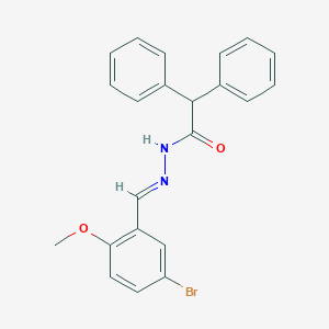 molecular formula C22H19BrN2O2 B390195 N'-(5-bromo-2-methoxybenzylidene)-2,2-diphenylacetohydrazide 