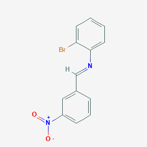 molecular formula C13H9BrN2O2 B390197 2-bromo-N-(3-nitrobenzylidene)aniline 